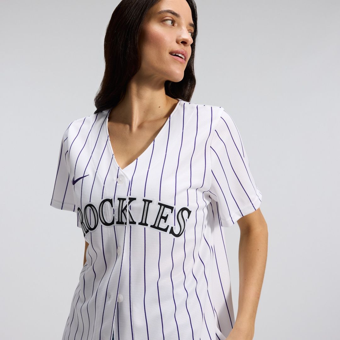 Colorado Rockies Nike Women's Home Replica Team Jersey - White Team Jersey Sports Fan Apparel