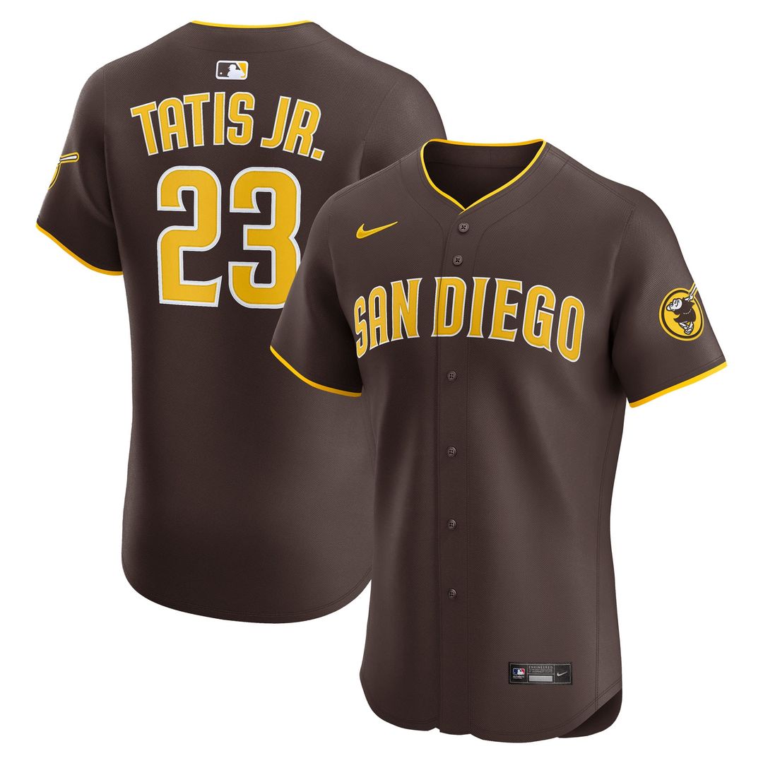 San Diego Padres Fernando Tatis Jr. Nike Road Elite Jersey - Brown Team Jersey Sports Fan Apparel