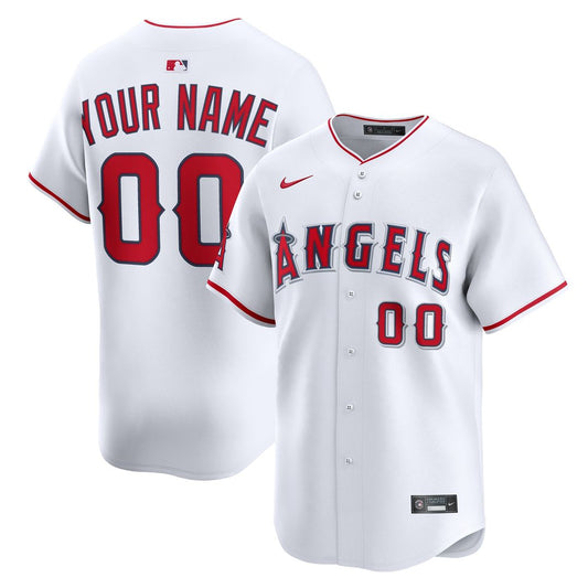 Los Angeles Angels Nike Home Limited Custom Jersey - White Team Jersey Sports Fan Apparel