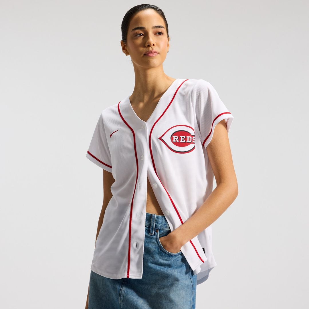Cincinnati Reds Elly De La Cruz Nike Women's Home Replica Jersey - White Team Jersey Sports Fan Apparel