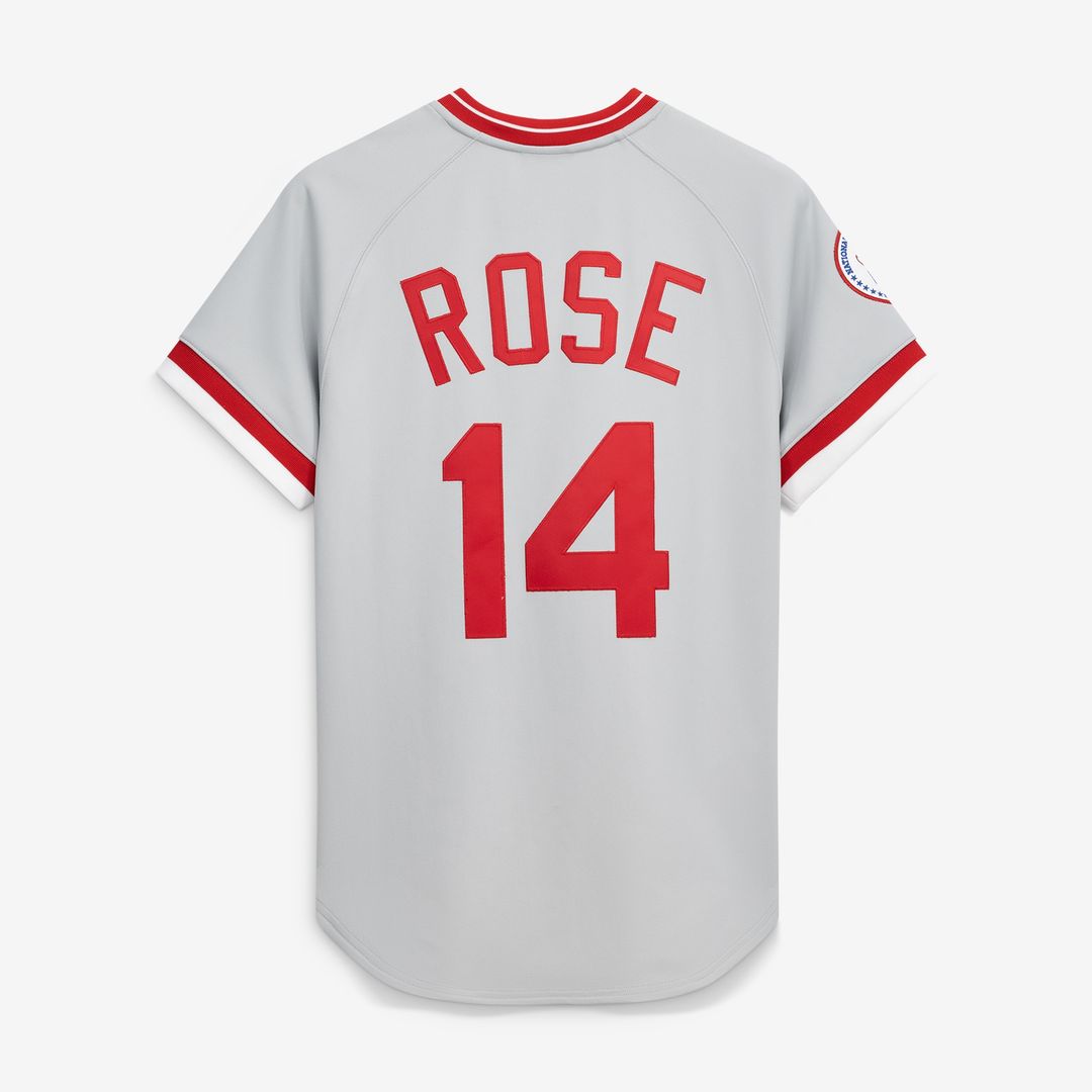 Cincinnati Reds Pete Rose Mitchell & Ness 1976 Authentic Jersey - Gray Team Jersey Sports Fan Apparel