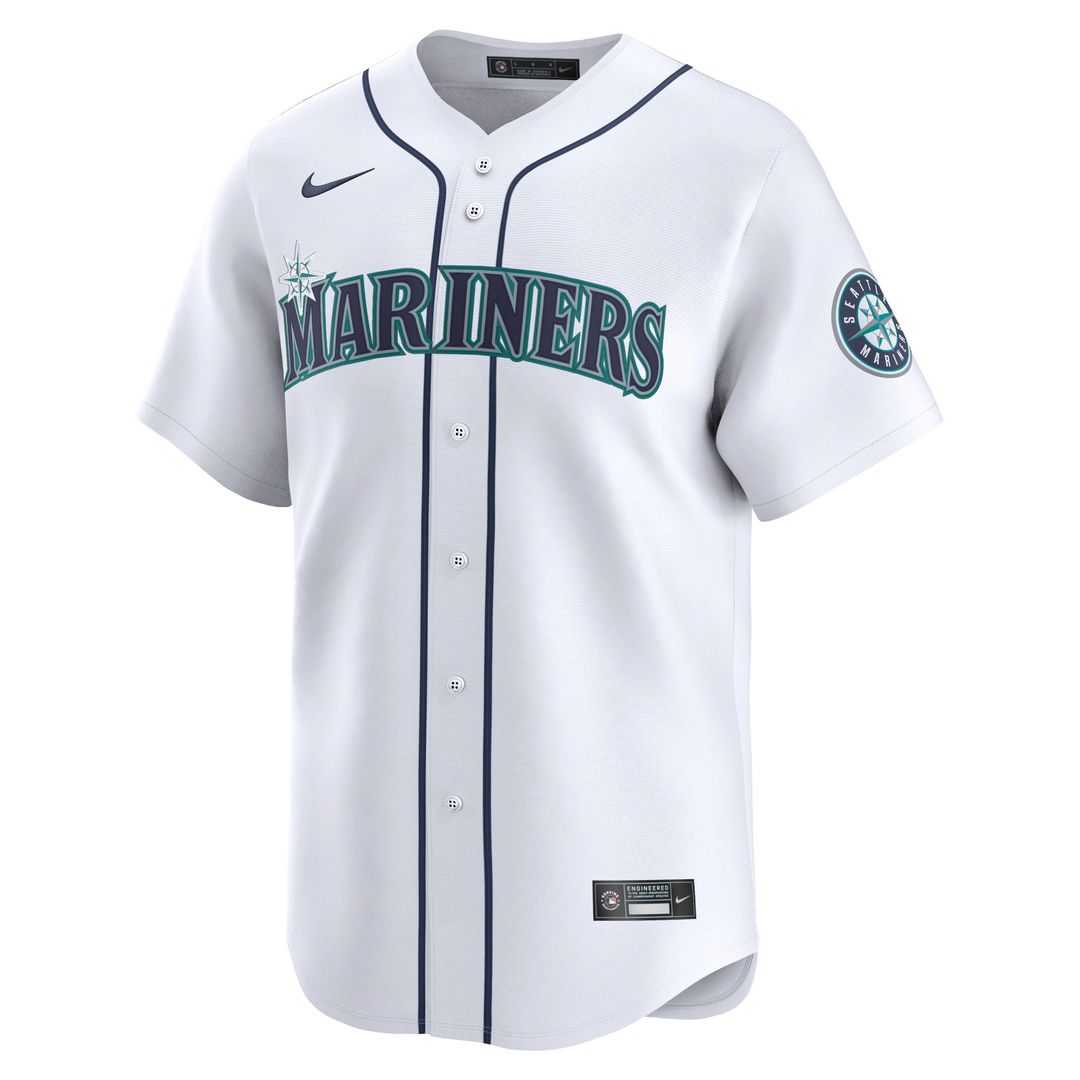 Seattle Mariners Julio Rodríguez Nike Home Limited Player Jersey - White Team Jersey Sports Fan Apparel