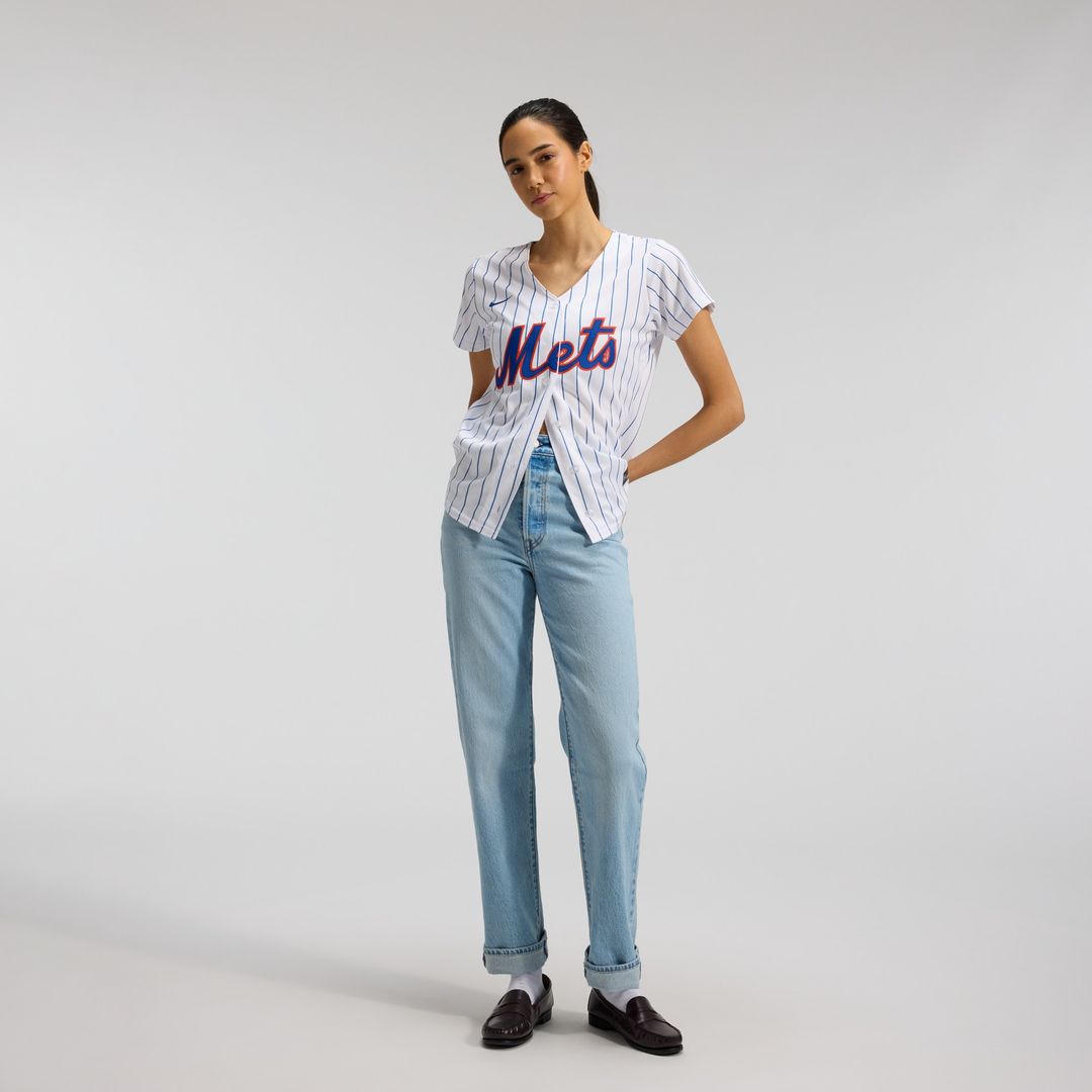 New York Mets Nike Women's Home Replica Team Jersey - White Team Jersey Sports Fan Apparel