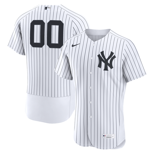 New York Yankees Nike Home Authentic Custom Jersey - White Team Jersey Sports Fan Apparel