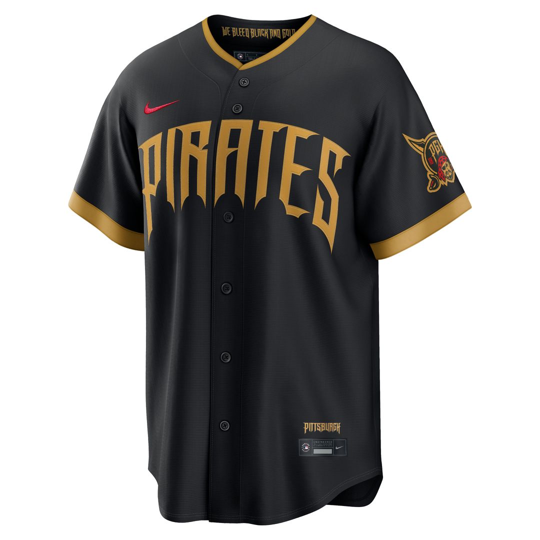 Pittsburgh Pirates Paul Skenes Nike 2026 City Connect Stadium Jersey - Black Team Jersey Sports Fan Apparel