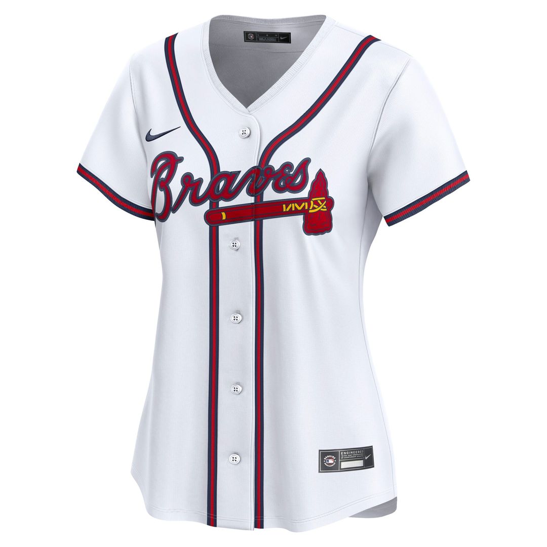 Atlanta Braves Nike Women's Home Replica Team Jersey - White Team Jersey Sports Fan Apparel