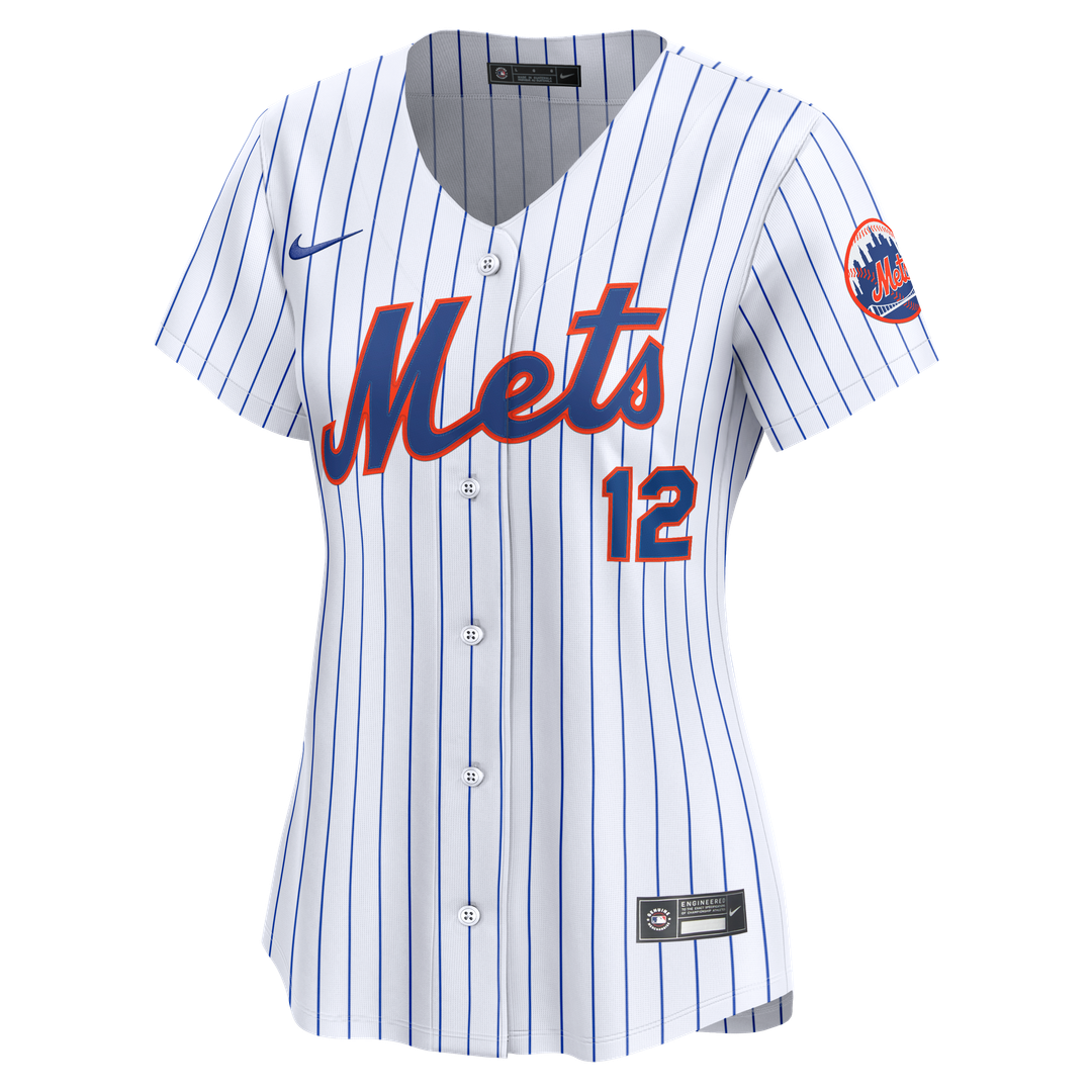New York Mets Francisco Lindor Nike Women's Home Limited Jersey - White Team Jersey Sports Fan Apparel
