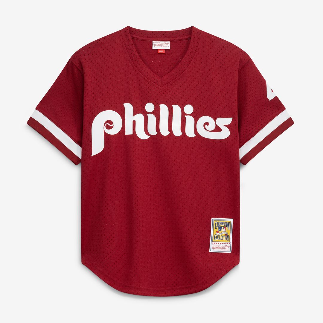 Philadelphia Phillies Lenny Dykstra Mitchell & Ness Authentic Batting Practice Jersey - Scarlet Team Jersey Sports Fan Apparel