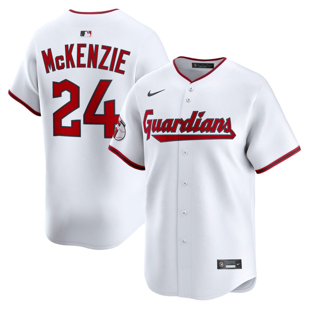 Cleveland Guardians Triston McKenzie Nike Home Limited Player Jersey - White Team Jersey Sports Fan Apparel