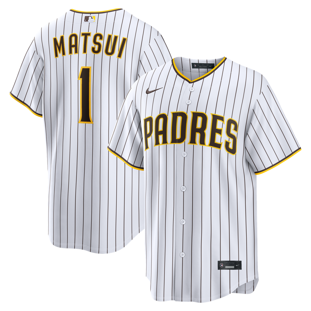 San Diego Padres Yuki Matsui Nike Home Replica Jersey - White Team Jersey Sports Fan Apparel