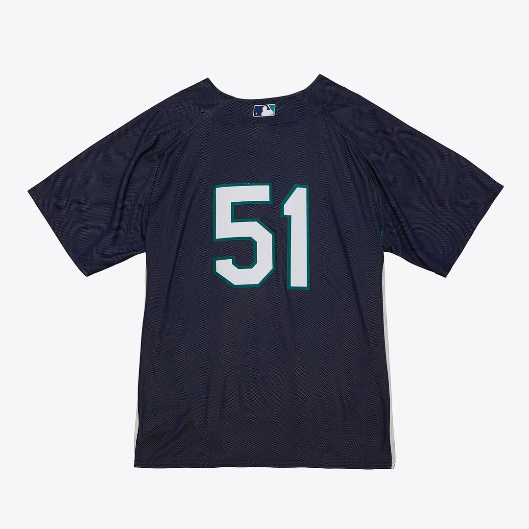 Seattle Mariners Ichiro Suzuki Mitchell & Ness Big & Tall Cooperstown Mesh Batting Practice Jersey - Navy Team Jersey Sports Fan Apparel