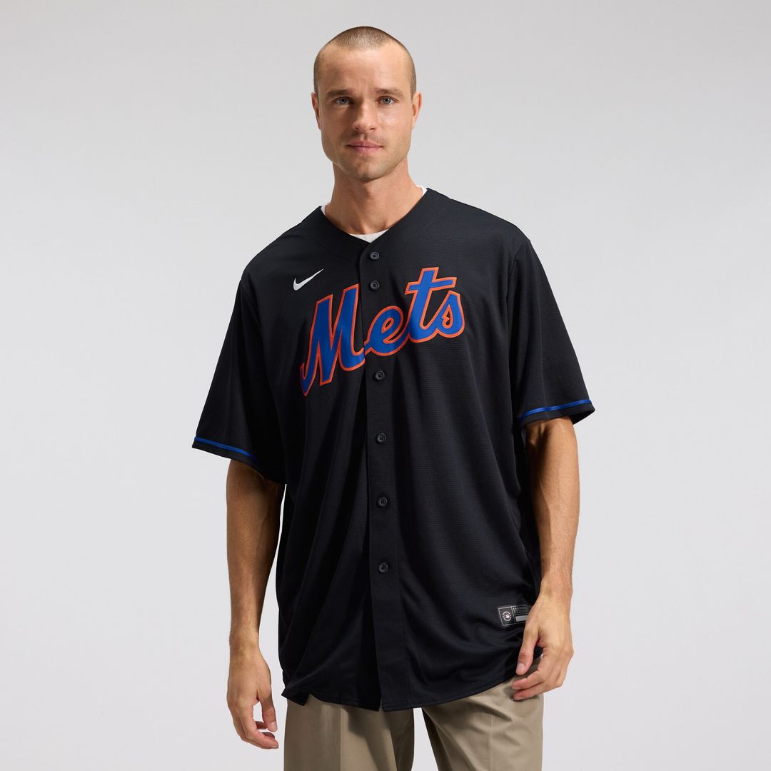 New York Mets Starling Marte Nike Alternate Replica Jersey - Black Team Jersey Sports Fan Apparel