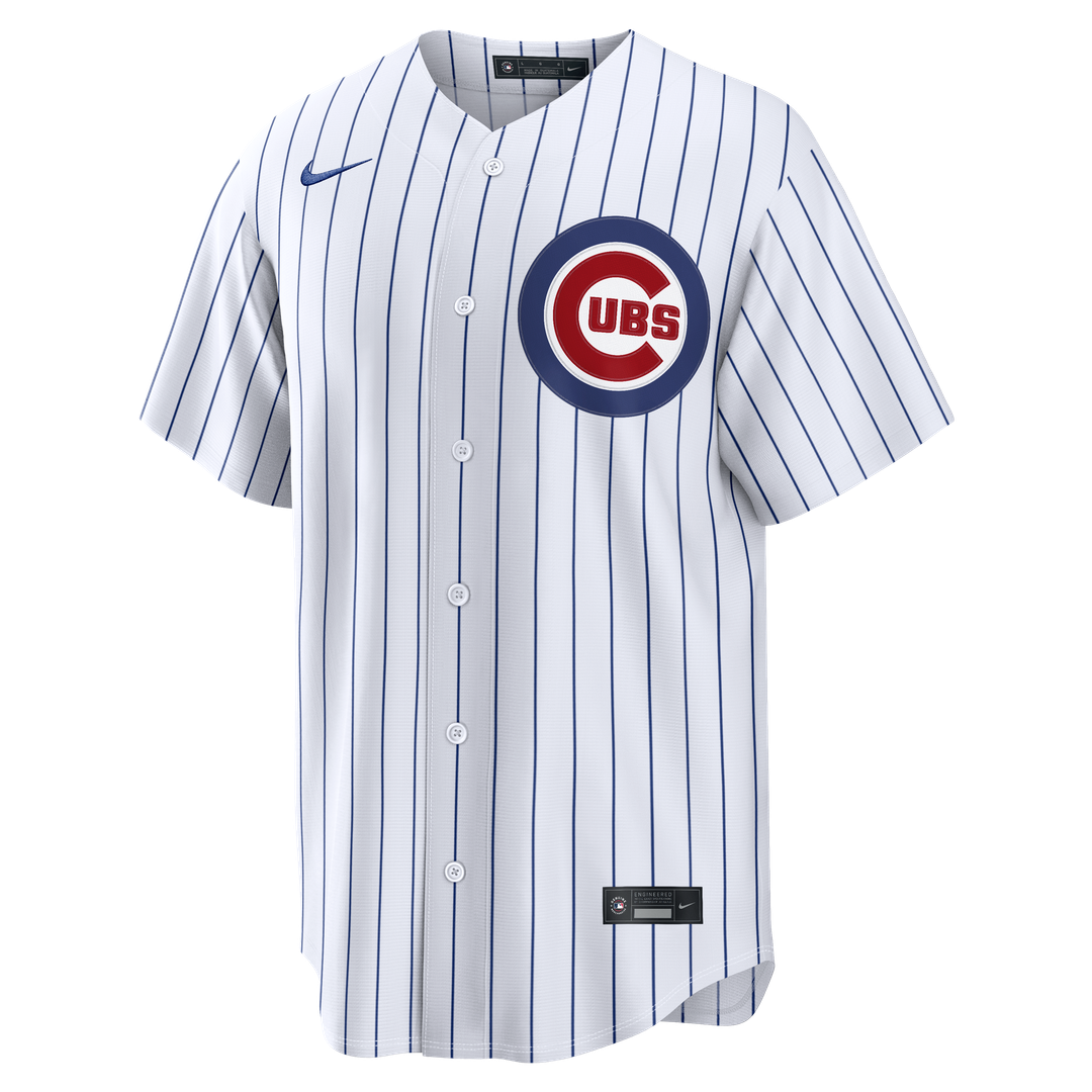 Chicago Cubs Nico Hoerner Nike Home Replica Jersey - White Team Jersey Sports Fan Apparel