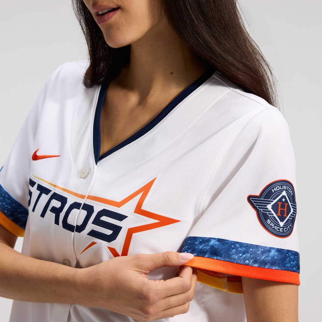 Houston Astros Nike Women's 2025 City Connect Limited Jersey - White Team Jersey Sports Fan Apparel