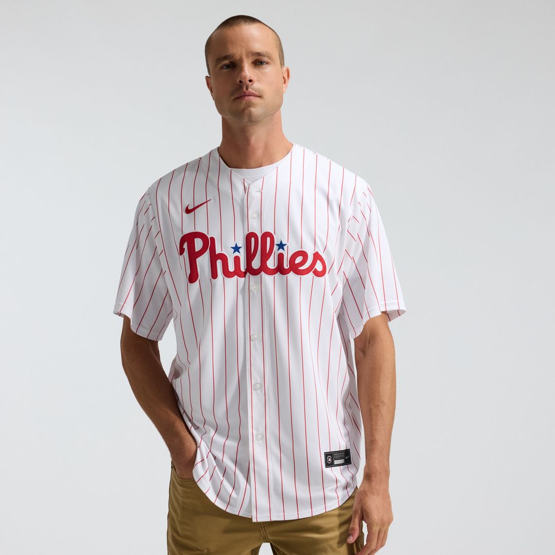 Philadelphia Phillies Nike Home Replica Team Jersey - White Team Jersey Sports Fan Apparel