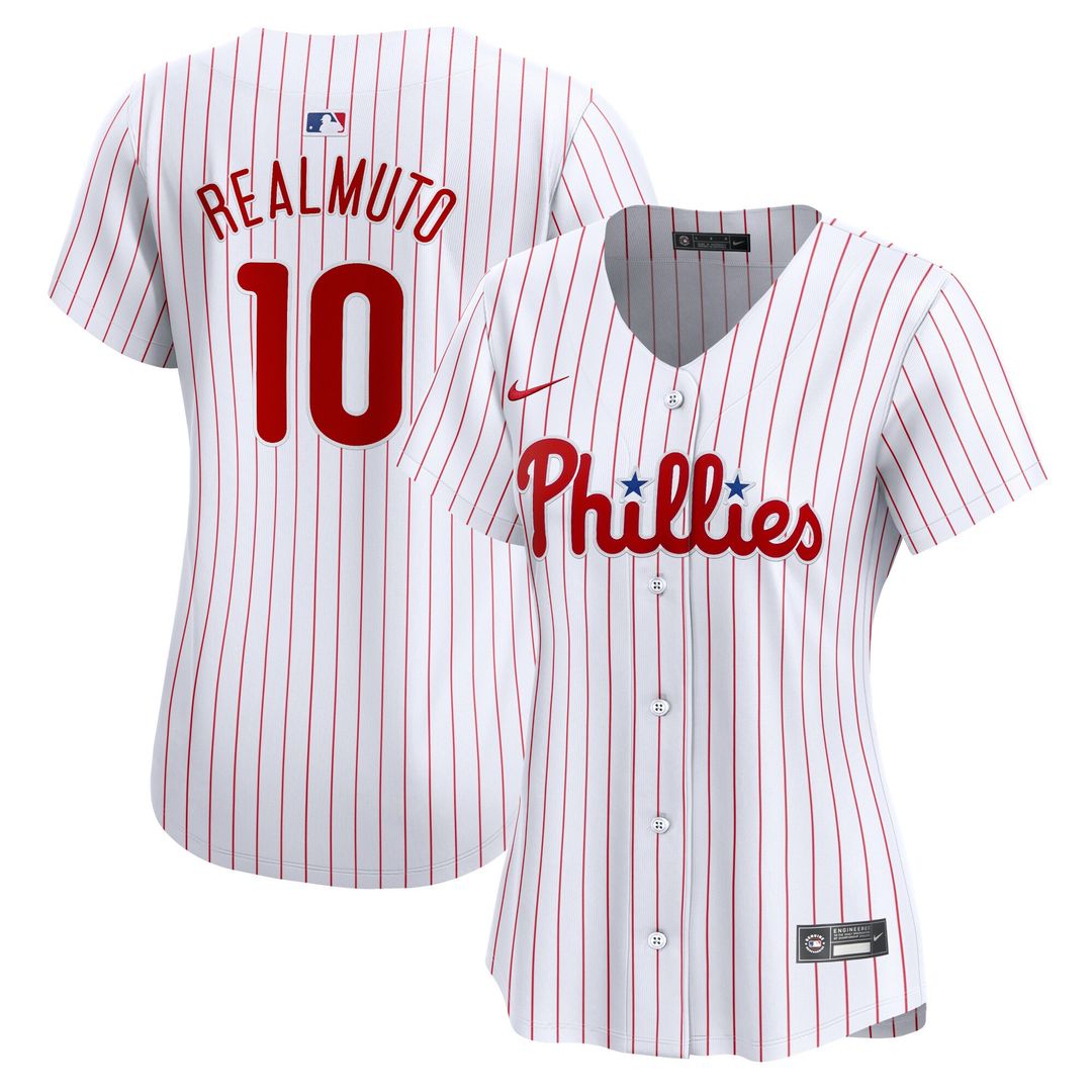 Philadelphia Phillies J.T. Realmuto Nike Women's Home Limited Player Jersey - White Team Jersey Sports Fan Apparel