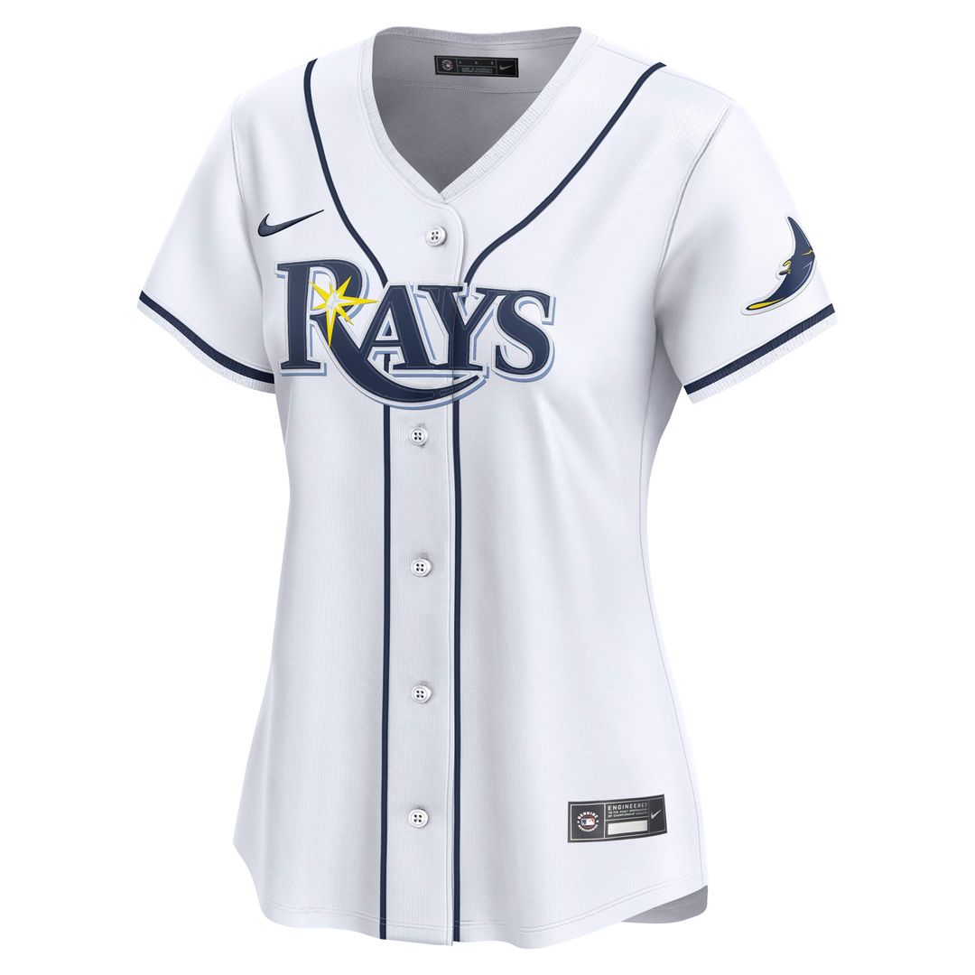 Tampa Bay Rays Nike Women's Home Limited Custom Jersey - White Team Jersey Sports Fan Apparel