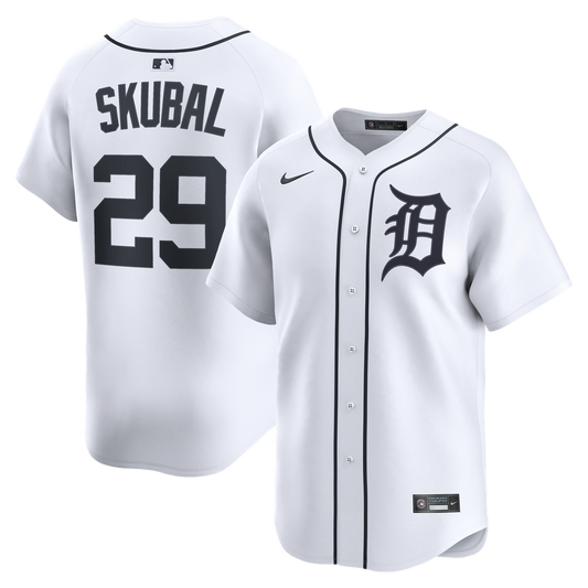 Detroit Tigers Tarik Skubal Nike Home Limited Player Jersey - White Team Jersey Sports Fan Apparel