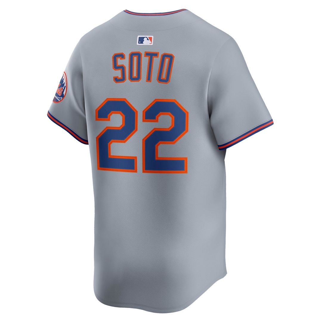 New York Mets Juan Soto Nike Alternate Limited Player Jersey - Black Team Jersey Sports Fan Apparel