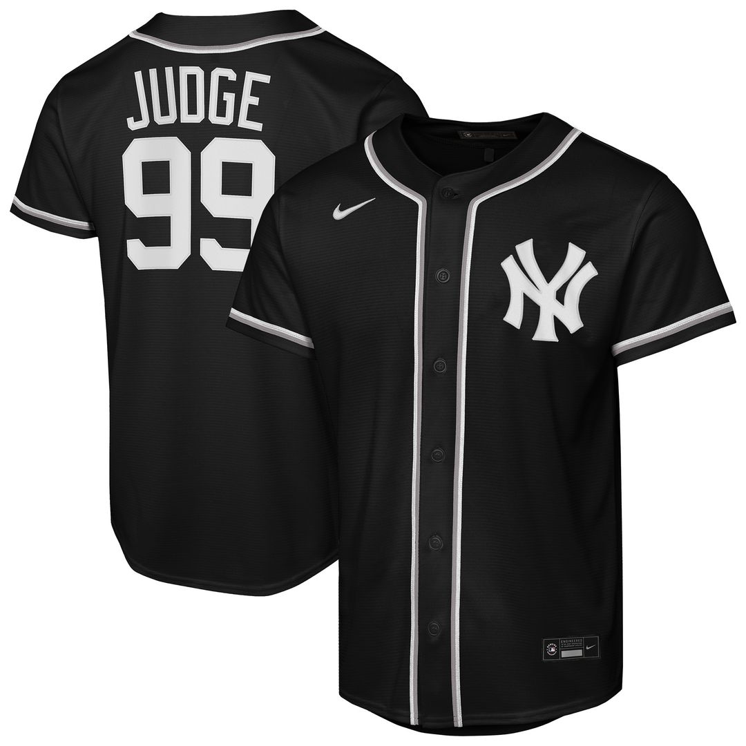 New York Yankees Aaron Judge Nike Youth Fashion Replica Player Jersey - Black Team Jersey Sports Fan Apparel