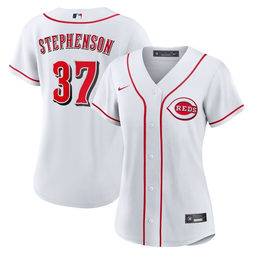 Cincinnati Reds Tyler Stephenson Nike Women's Home Replica Jersey - White Team Jersey Sports Fan Apparel