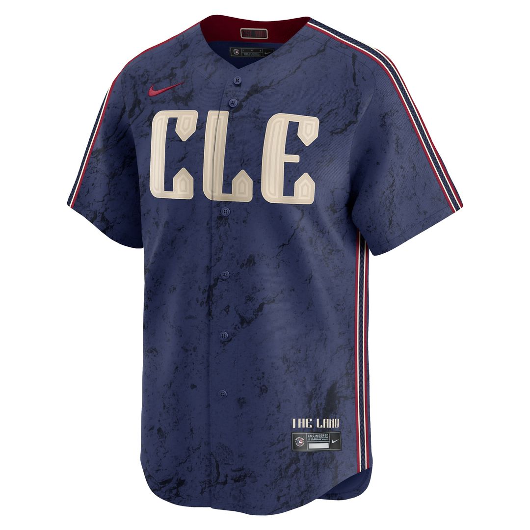 Cleveland Guardians Nike City Connect Limited Jersey - Navy Team Jersey Sports Fan Apparel