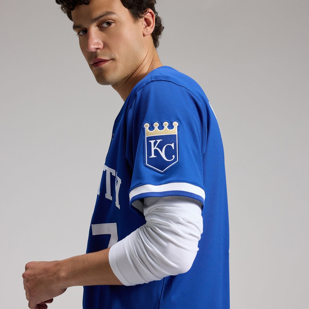 Kansas City Royals Bobby Witt Jr. Nike Alternate 2 Elite Player Jersey - Royal Team Jersey Sports Fan Apparel
