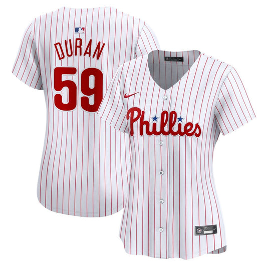 Philadelphia Phillies Jhoan Duran Nike Women's Home Limited Player Jersey - White Team Jersey Sports Fan Apparel