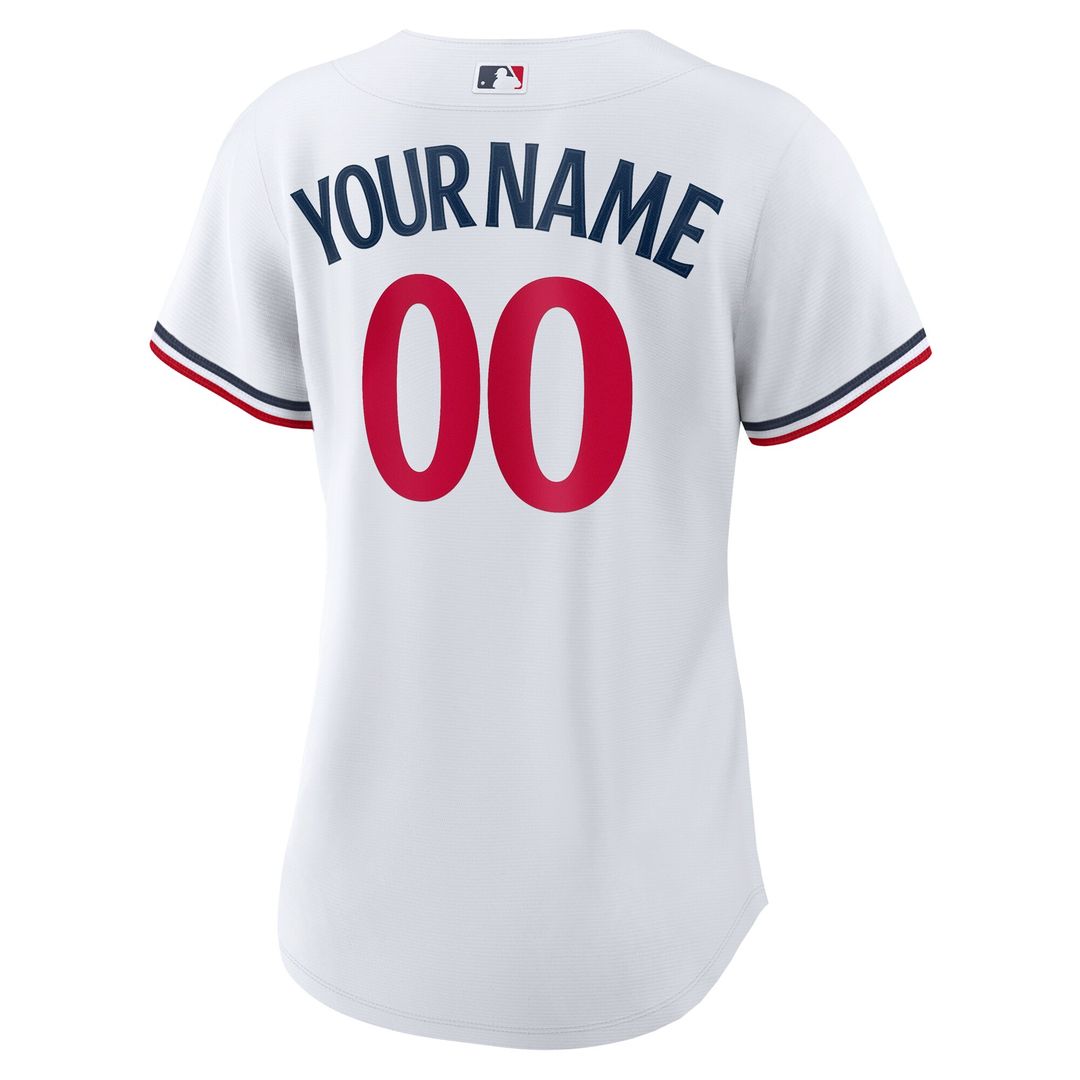Minnesota Twins Nike Women's Home Replica Custom Jersey - White Team Jersey Sports Fan Apparel