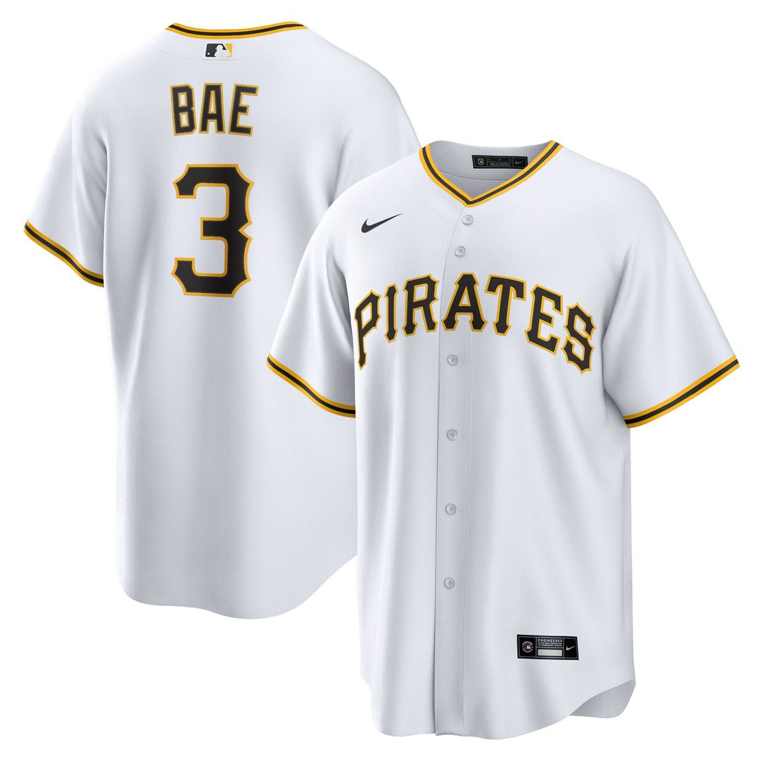 Pittsburgh Pirates Ji - Hwan Bae Nike Replica Player Jersey - White Team Jersey Sports Fan Apparel