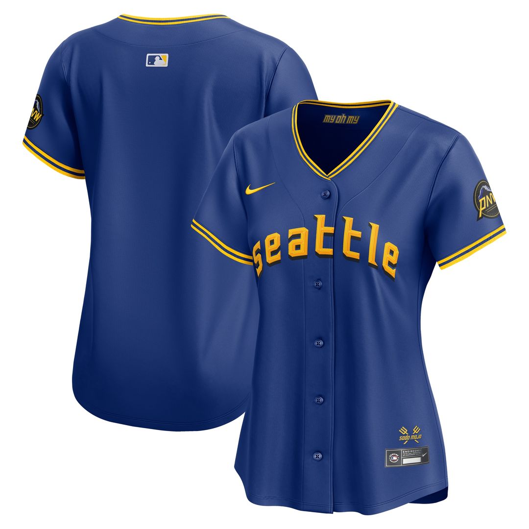 Seattle Mariners Nike Women's City Connect Limited Jersey - Royal Team Jersey Sports Fan Apparel