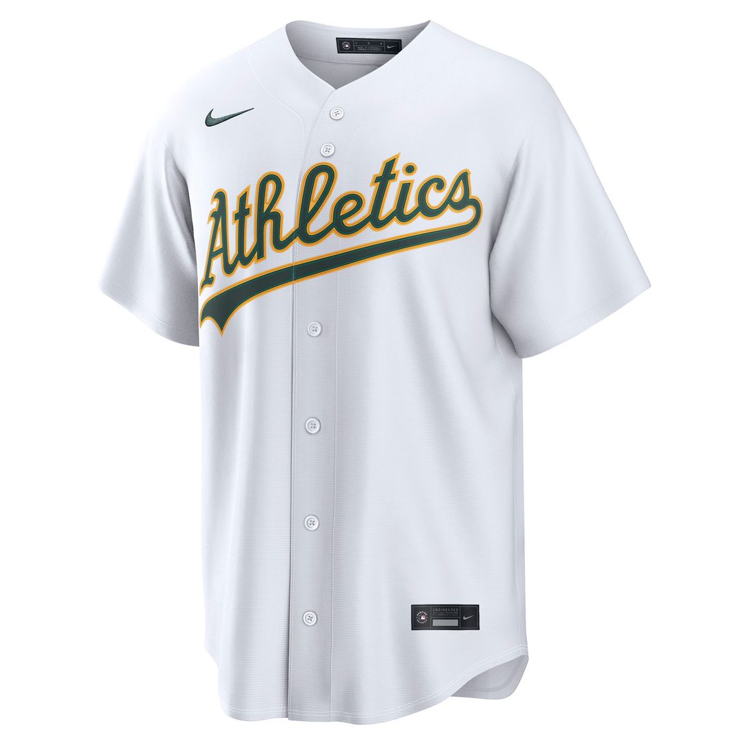 Athletics Nike Home Replica Jersey - White Team Jersey Sports Fan Apparel