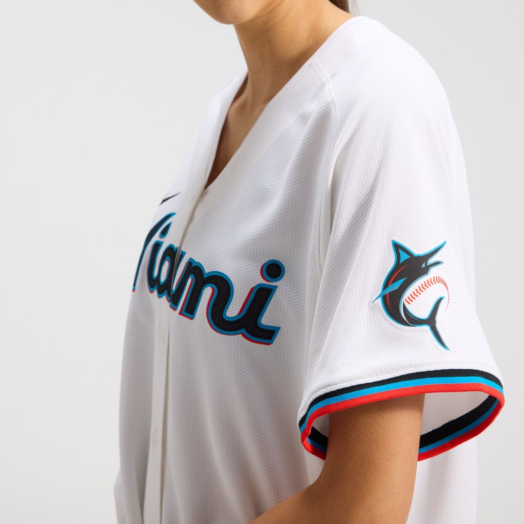 Miami Marlins Sandy Alcantara Nike Women's Home Limited Player Jersey - White Team Jersey Sports Fan Apparel