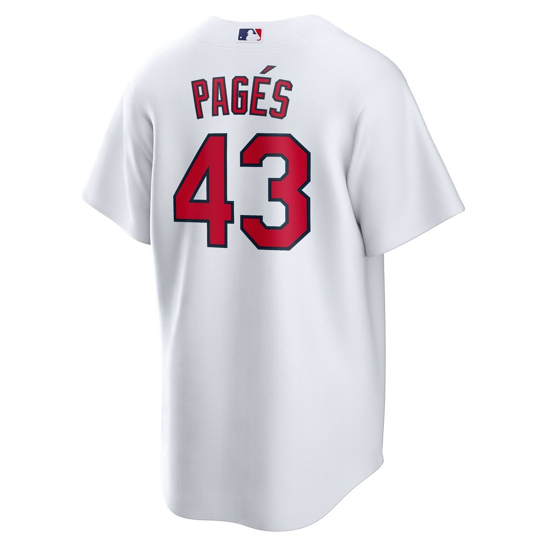 St. Louis Cardinals Pedro Pagés Nike Home Replica Jersey - White Team Jersey Sports Fan Apparel