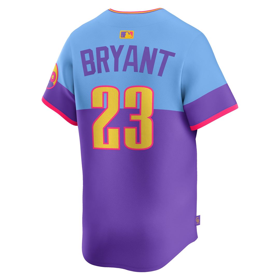 Colorado Rockies Kris Bryant Nike 2025 City Connect Limited Player Jersey - Purple/Light Blue Team Jersey Sports Fan Apparel