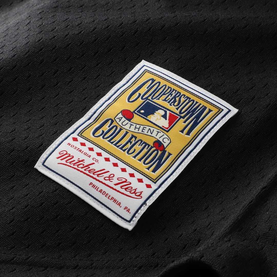 Cincinnati Reds Ken Griffey Jr. Mitchell & Ness Cooperstown Mesh Batting Practice Button - Up Jersey - Black Team Jersey Sports Fan Apparel