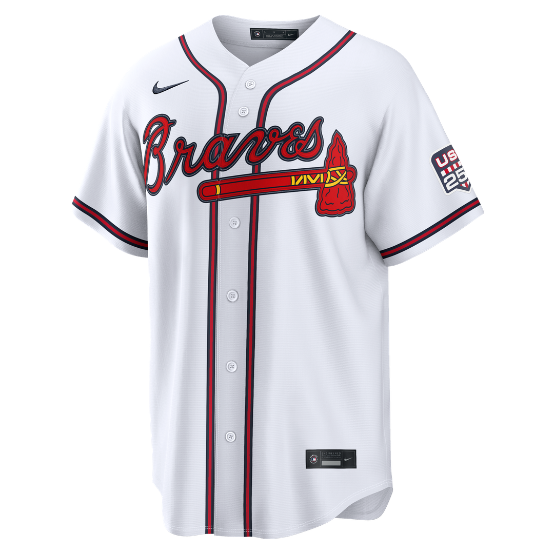 Atlanta Braves Drake Baldwin Nike USA 250 Fourth of July Home Stadium Jersey - White Team Jersey Sports Fan Apparel