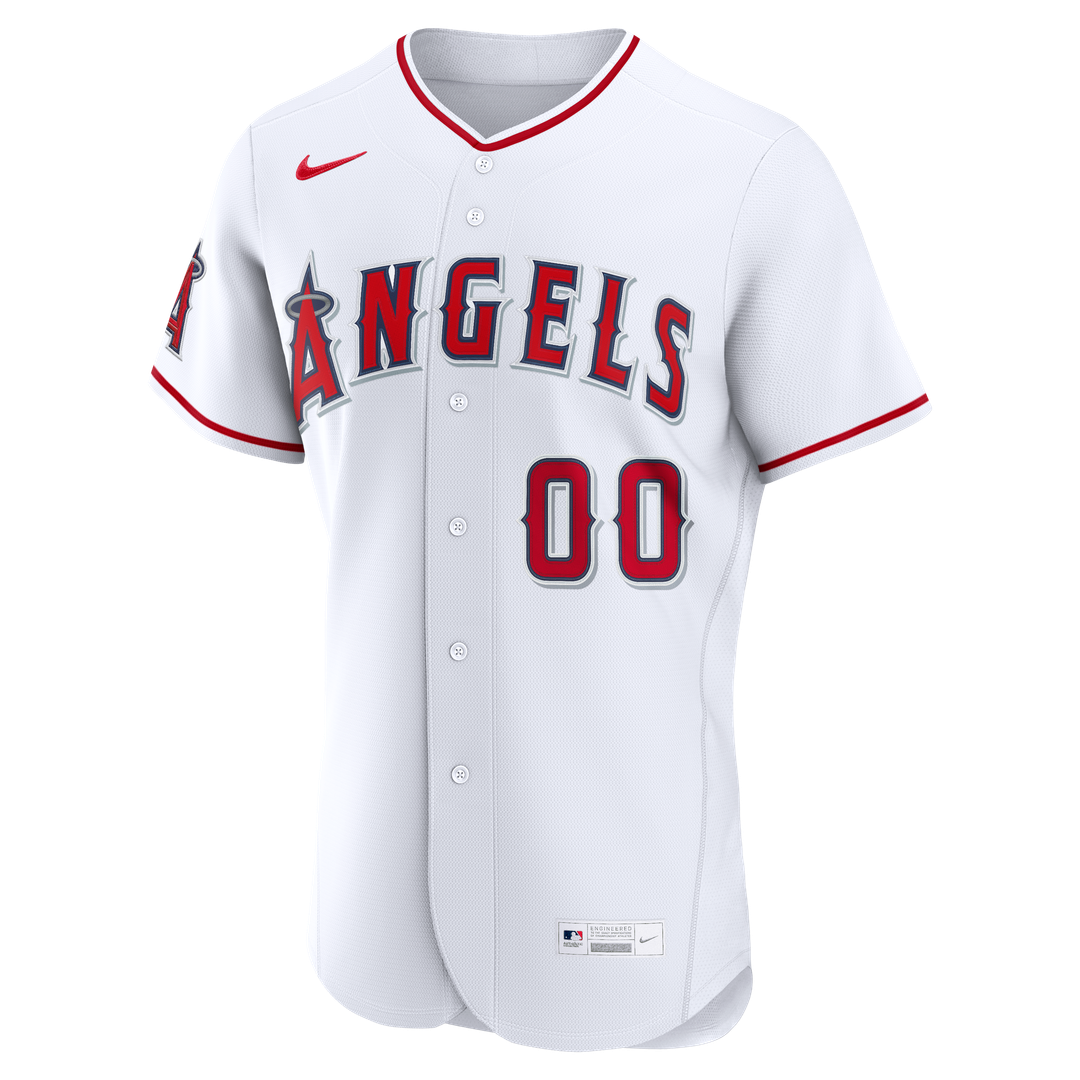 Los Angeles Angels Nike Home Authentic Custom Jersey - White Team Jersey Sports Fan Apparel