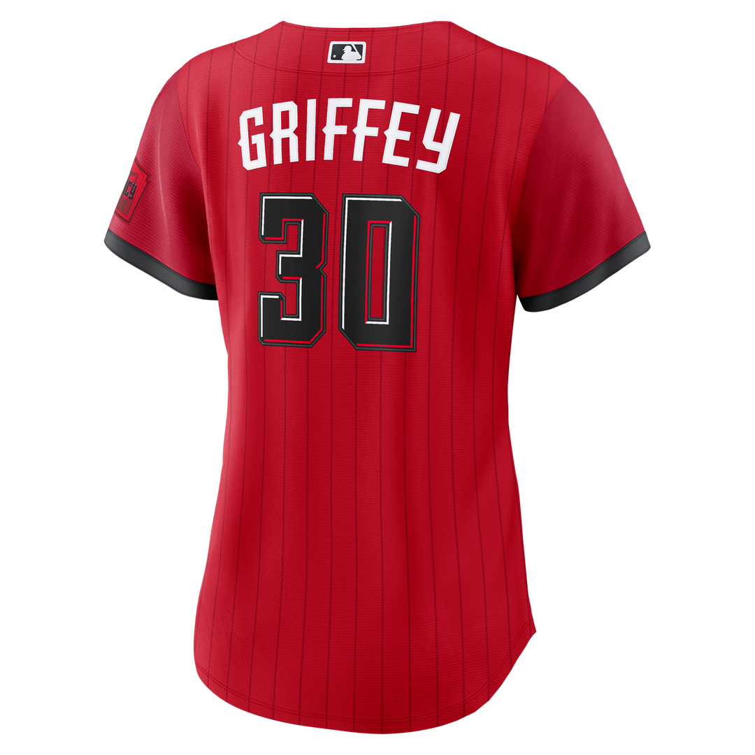 Cincinnati Reds Ken Griffey Jr. Nike Women's 2026 City Connect Stadium Jersey - Red Team Jersey Sports Fan Apparel