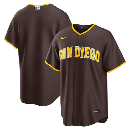 San Diego Padres Nike Road Replica Jersey - Brown Team Jersey Sports Fan Apparel