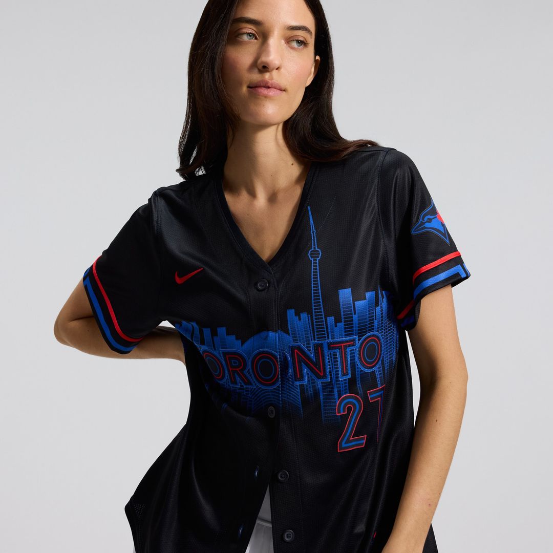Toronto Blue Jays Vladimir Guerrero Jr. Nike Women's 2024 City Connect Limited Player Jersey - Navy Team Jersey Sports Fan Apparel