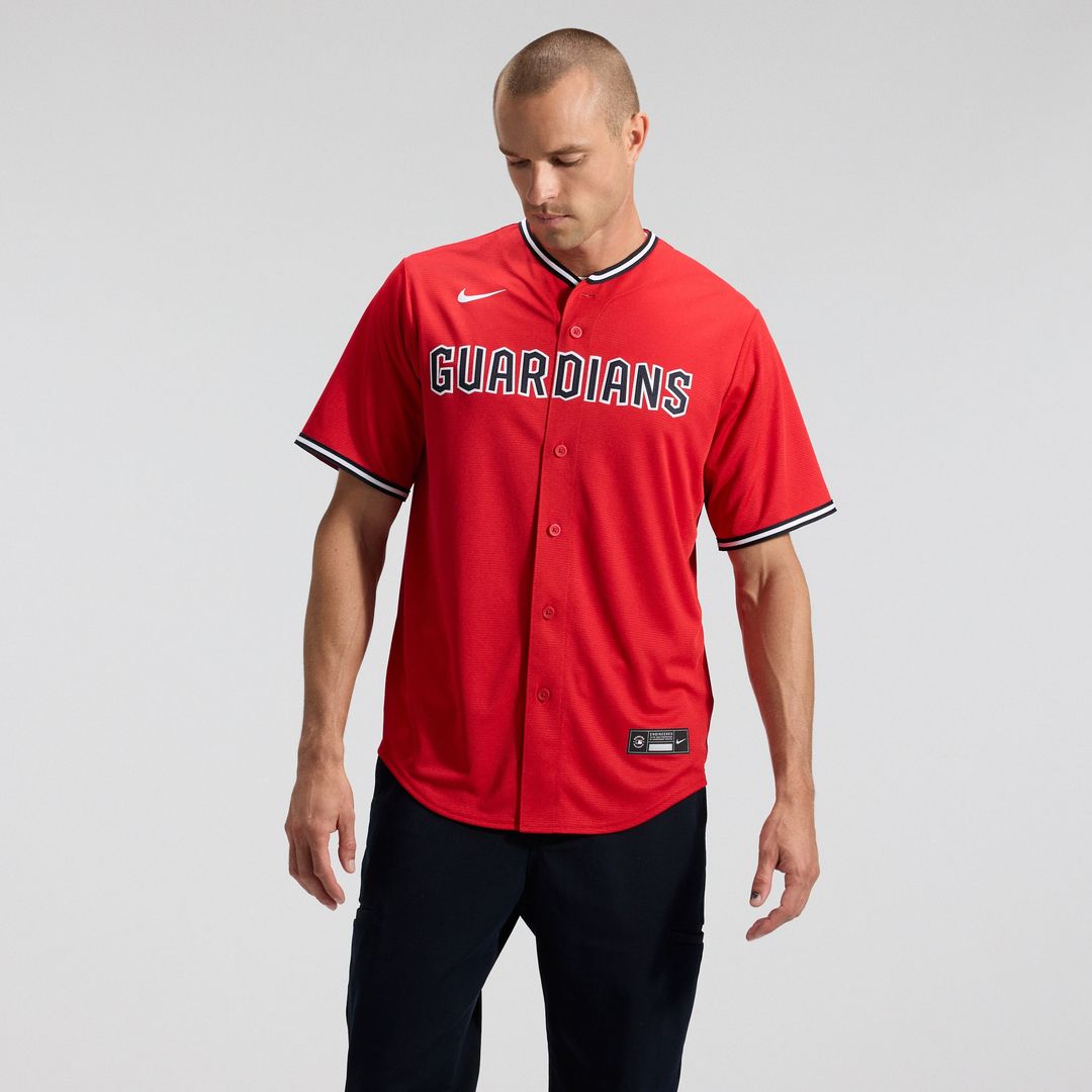 Cleveland Guardians Nike Alternate 2 Replica Jersey - Red Team Jersey Sports Fan Apparel