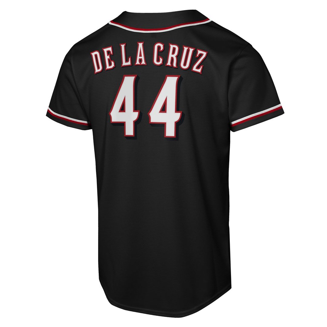Cincinnati Reds Elly De La Cruz Nike Youth Fashion Replica Player Jersey - Black Team Jersey Sports Fan Apparel