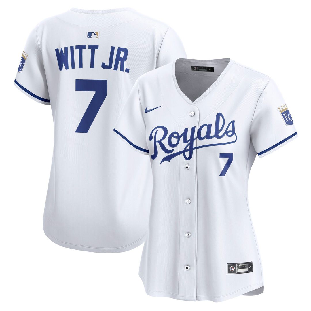 Kansas City Royals Bobby Witt Jr. Nike Women's Home Limited Player Jersey - White Team Jersey Sports Fan Apparel