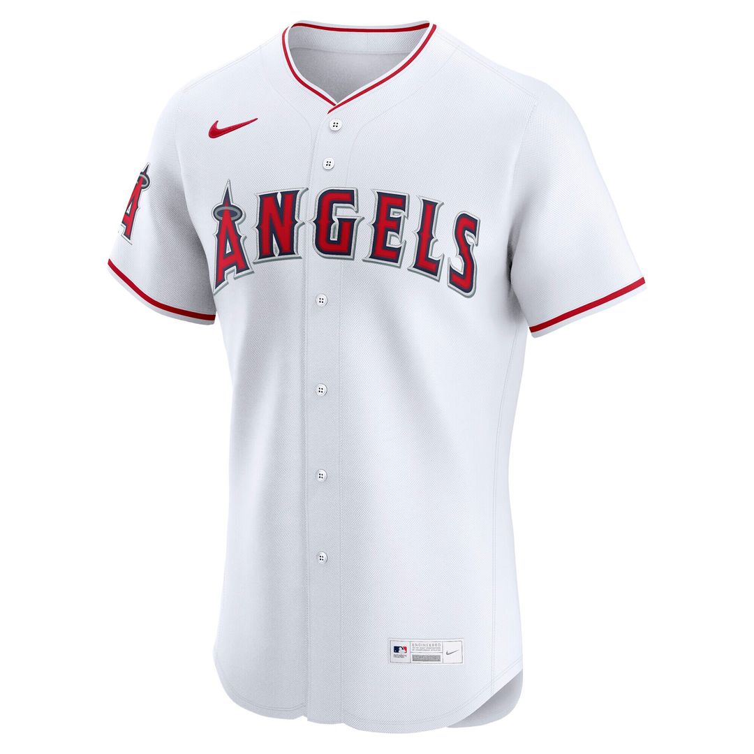 Los Angeles Angels Nike Home Elite Jersey - White Team Jersey Sports Fan Apparel