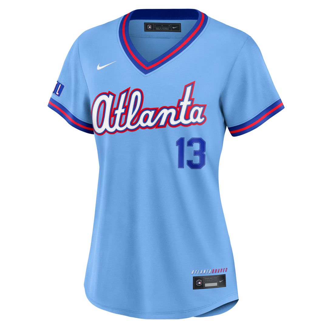 Atlanta Braves Ronald Acuña Jr. Nike Women's 2026 City Connect Stadium Jersey - Powder Blue Team Jersey Sports Fan Apparel