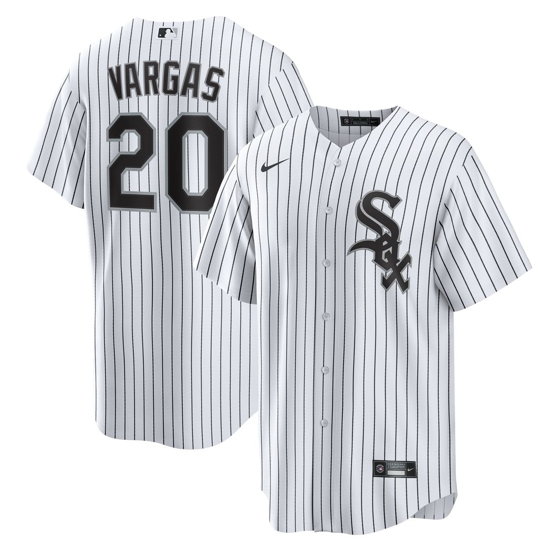 Chicago White Sox Miguel Vargas Nike Home Replica Jersey - White Team Jersey Sports Fan Apparel