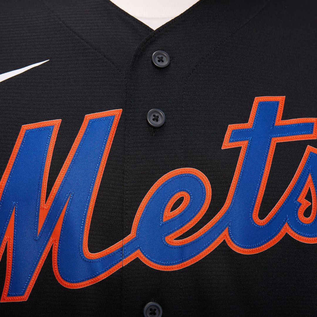 New York Mets Starling Marte Nike Alternate Replica Jersey - Black Team Jersey Sports Fan Apparel