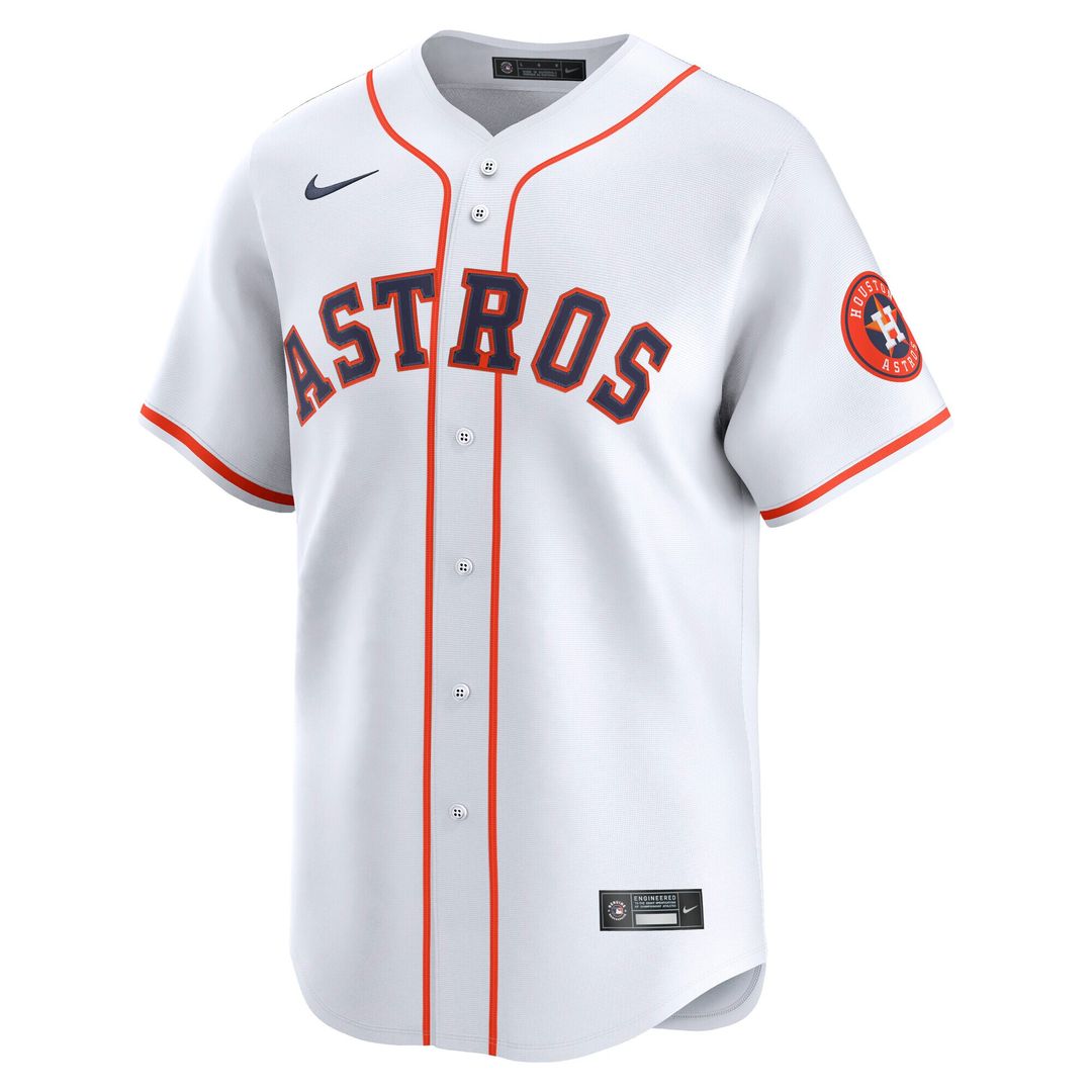 Houston Astros Nike Home Limited Jersey - White Team Jersey Sports Fan Apparel