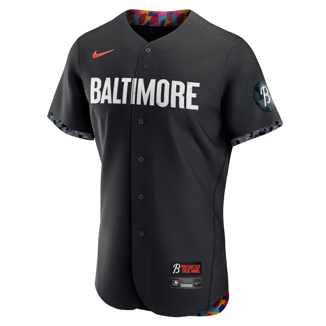 Baltimore Orioles Nike City Connect Authentic Jersey - Black Team Jersey Sports Fan Apparel
